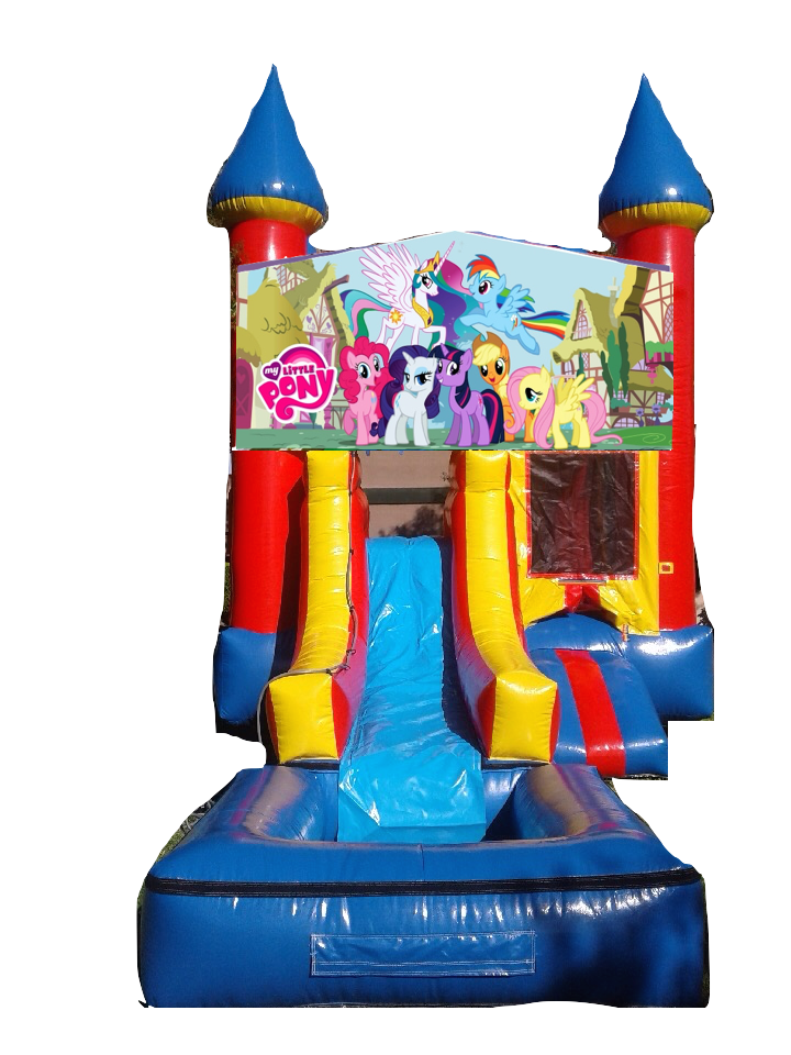 my little pony castle with slide